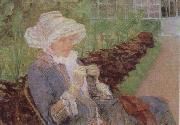 Mary Cassatt Lydia Crocheting in the Garden at Marly oil on canvas